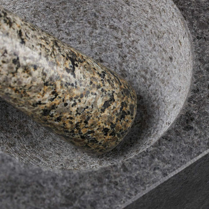 Mortar granite with impact