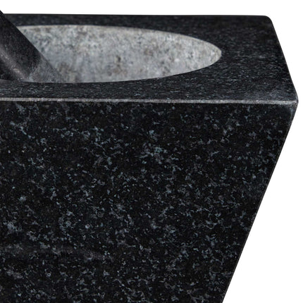 Mortar granite with impact