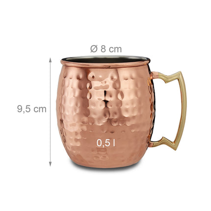 Set de patru căni Moscow Mule