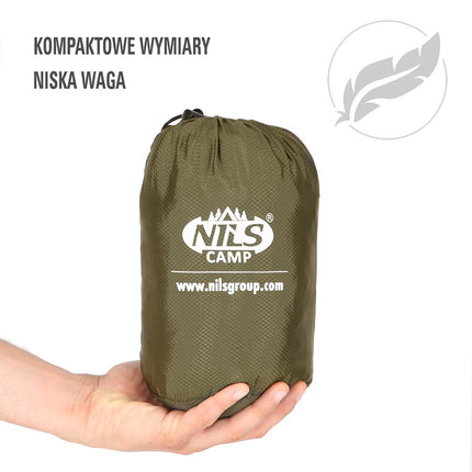 Hamac pentru tantari cu plasa, verde, usor de camping