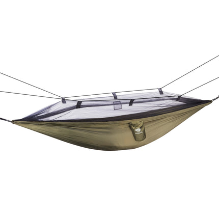Hamac pentru tantari cu plasa, verde, usor de camping