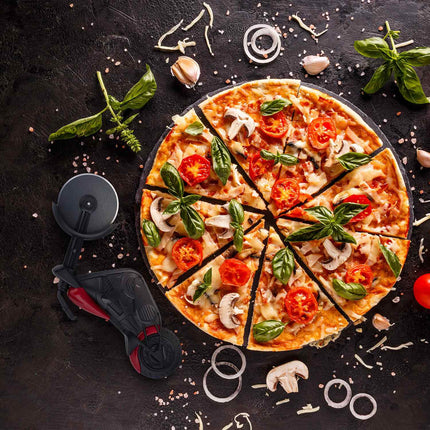 Motocicletă cu tăietor de pizza
