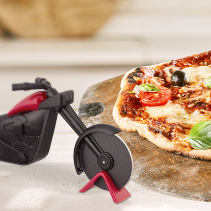 Motocicletă cu tăietor de pizza