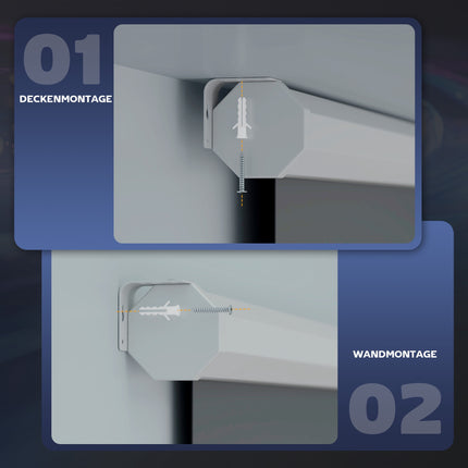 Ecran de proiector motorizat 100 inch 16:9 cu telecomandă
