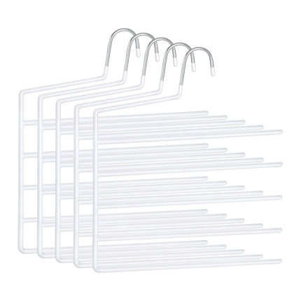 Umerașe multiple pentru pantaloni - antiderapante, economisesc spațiu, pachet de 5
