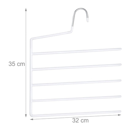 Umerașe multiple pentru pantaloni - antiderapante, economisesc spațiu, pachet de 5