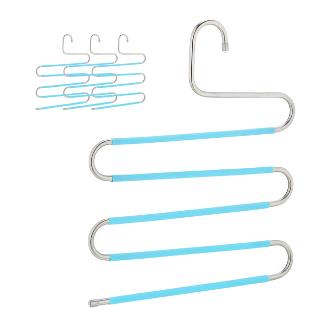 Umerașe multiple pentru pantaloni, antiderapante, care economisesc spațiu, set de 4