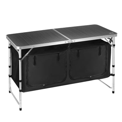 Masă de camping multifuncțională cu înălțime reglabilă