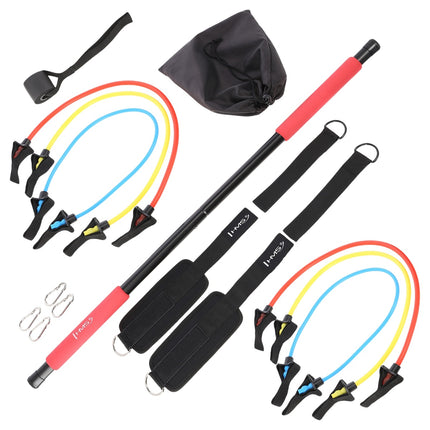 Set bar multifuncțional Pilates cu benzi de rezistență