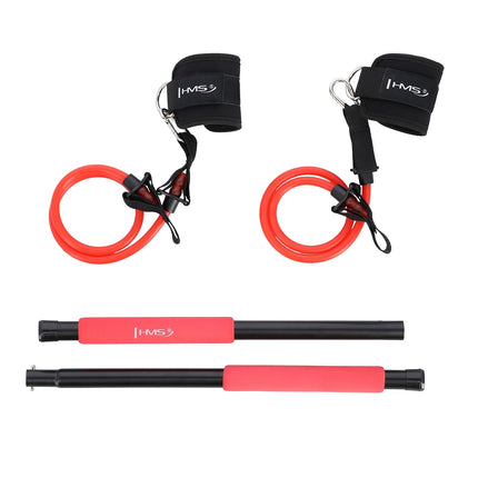 Set bar multifuncțional Pilates cu benzi de rezistență
