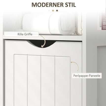 Dulap baie ingust, dulap WC inalt cu 2 sertare si 3 compartimente deschise, dulap baie pentru camere mici baie, living 30 x 30 x 141,2 cm alb