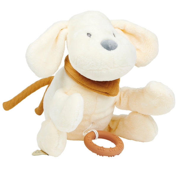 Nattou Cățeluș muzical Flannel Vanilla, 30 cm