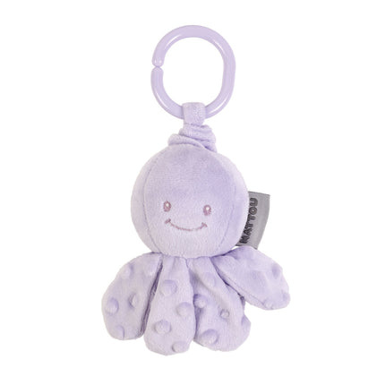 Nattou Jucărie de pluș Caracatiță cu vibrații, 15 cm, Lila