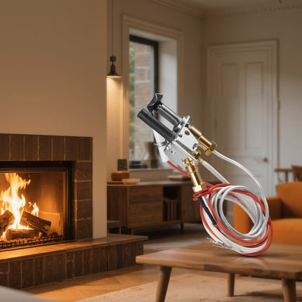 Natural Gas Fireplace Pilot Assembly With Thermopile