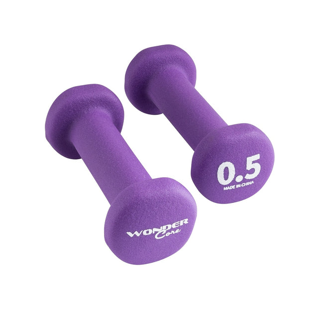 Set gantere din neopren, 0,5 kg, antiderapante, pereche