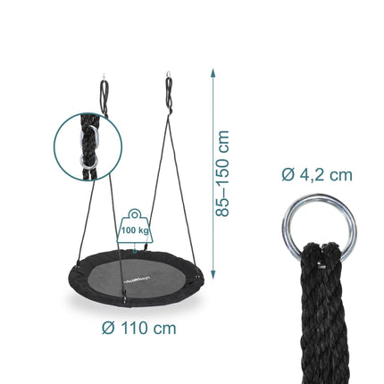 Balansoar rotund 110 cm – Distracție în grădină și interior