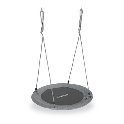 Balansoar rotund de grădină tip cuib 110 cm pentru relaxare