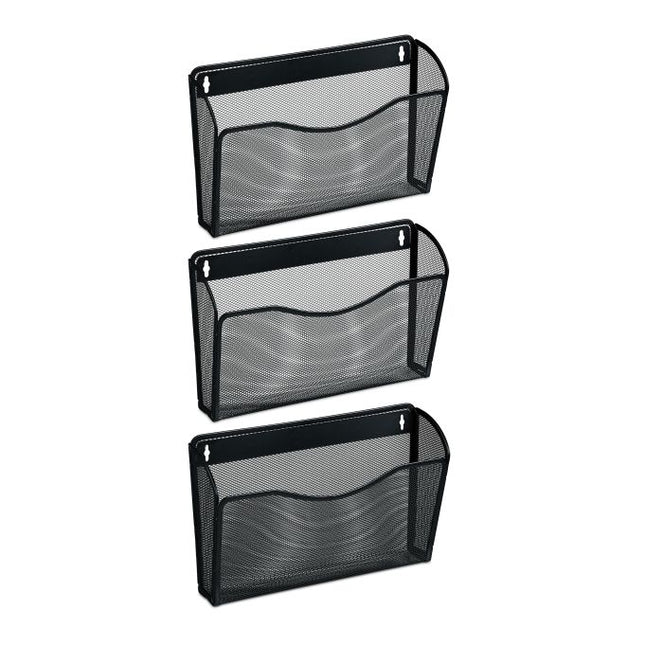 Newspaper holder wall set of 3