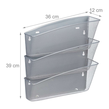 Set de 3 suporturi pentru ziare