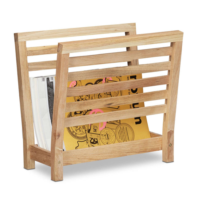 Newspaper stand walnut