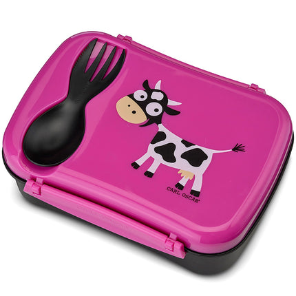 N'ice Box lunch box with cooling block Cerise
