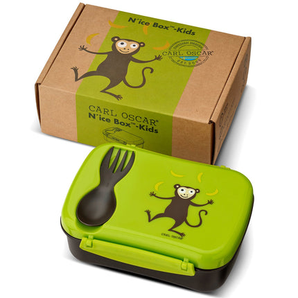 N'ice Box lunch box with cooling block Lime