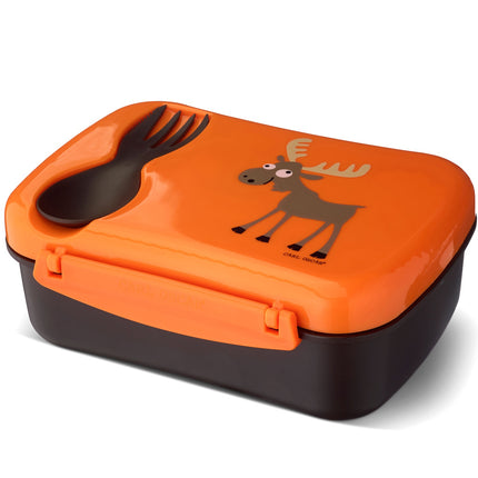N'ice Box lunch box with cooling block Orange
