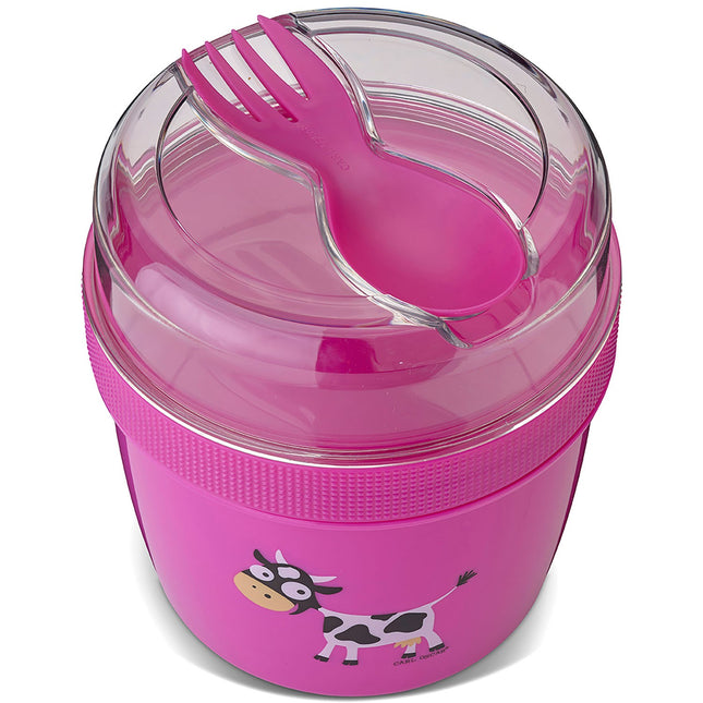 N'ice Cup - Lunch box with cooling plate Cerise