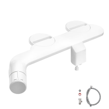 Non-Electric Bidet Attachment, Dual Nozzle, Cold Water