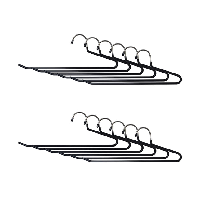 Umerașe metalice antiderapante pentru pantaloni - Set care economisește spațiu