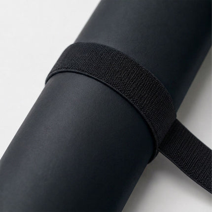 Non-Slip Yoga Mat 5 mm with Carrying Strap, 68 x 183 cm, Black