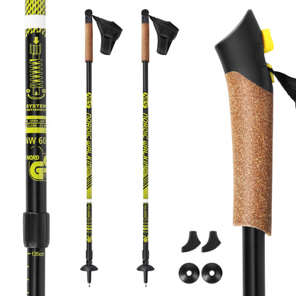 Bețe de nordic walking, reglabile, ușoare
