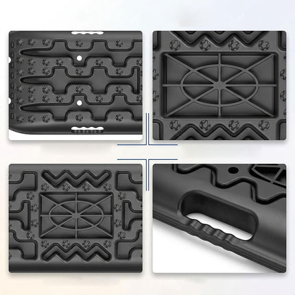 Off-Road Recovery Boards, 2-Piece Set, 105 cm, Up to 10 t Load, Black