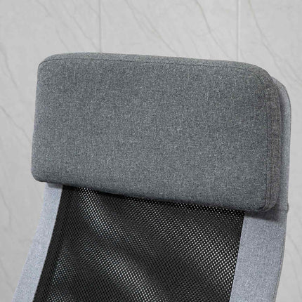 Scaun de birou Scaun ergonomic pentru computer Tetiera reglabila pe inaltime Stil nordic Gri deschis + Negru 65X67X119-129Cm