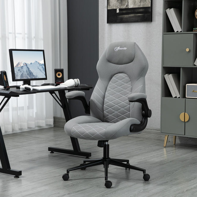 Scaun de birou, Scaun de birou ergonomic, Scaun de calculator cu functie basculanta, Cotiere reglabile, Scaun pivotant cu perna moale