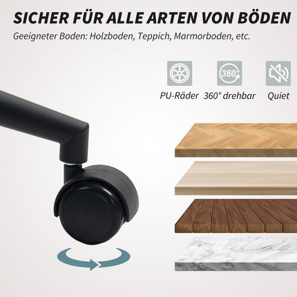 Scaun de birou, material textil cu aspect de catifea, spătar curbat, bej