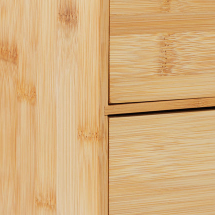 Organizator birou, bambus, 2 sertare