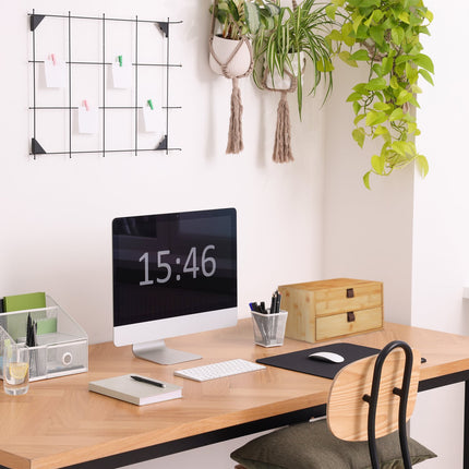 Organizator birou, bambus, 2 sertare