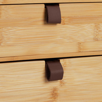Organizator birou, bambus, 2 sertare