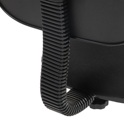Scaun de birou, design fara brate, spatar jos, rulabil, pivotant, negru
