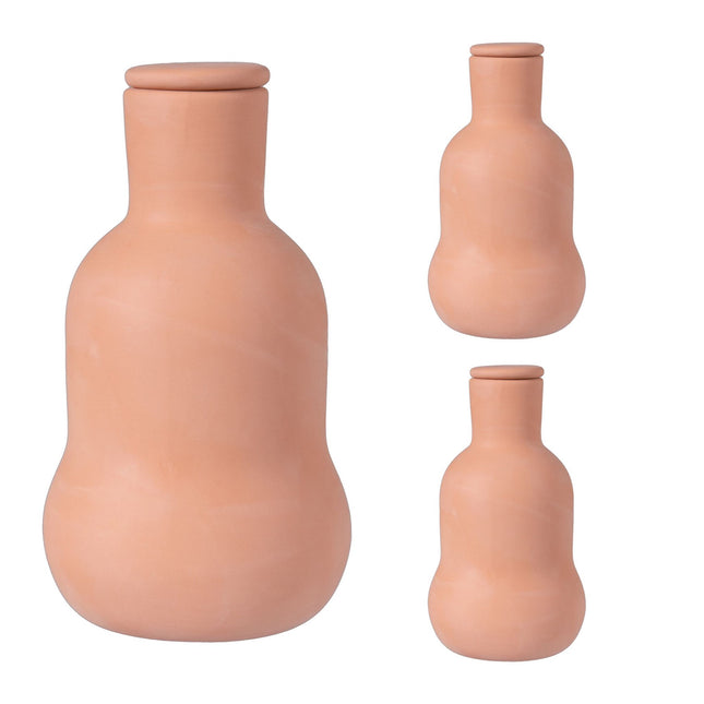 Set de irigații Ollas, rezervor de apă din argilă de 500 ml, pachet de 3