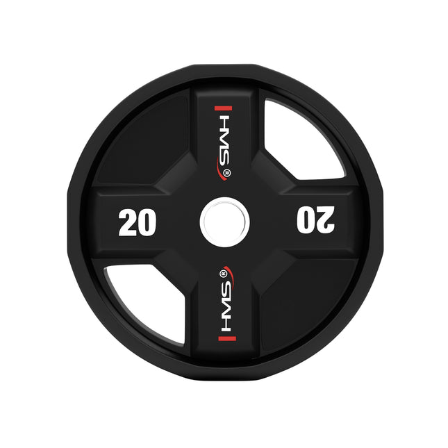 Placă de greutate din poliuretan olimpic, 20 kg