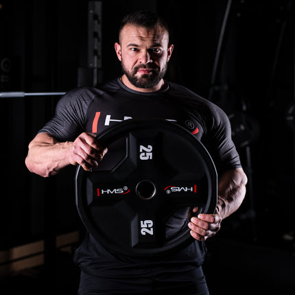 Placă de greutate din poliuretan olimpic, 25 kg