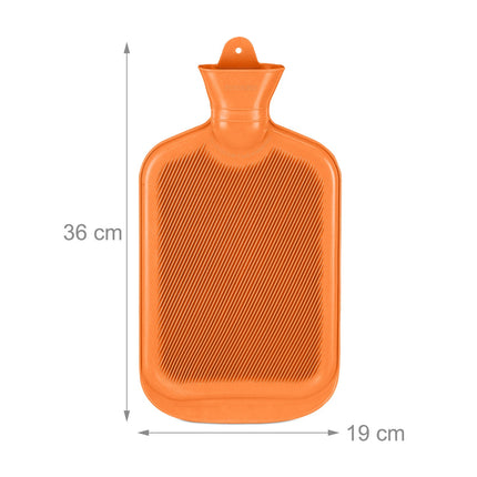 Sticlă portocalie de apă caldă 2L - etanșă, ameliorarea durerii
