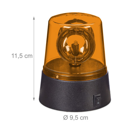 Lumini de petrecere cu LED rotative portocalii, set de 2