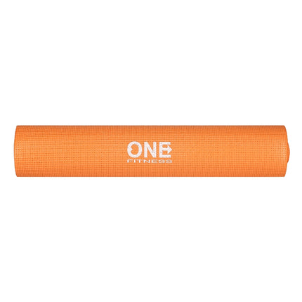 Covoraș de yoga portocaliu, anti-alunecare, 6 mm grosime