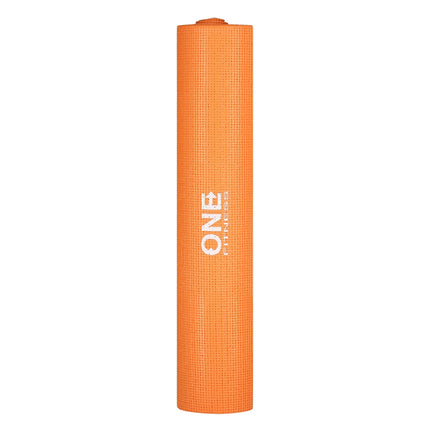Covoraș de yoga portocaliu, anti-alunecare, 6 mm grosime
