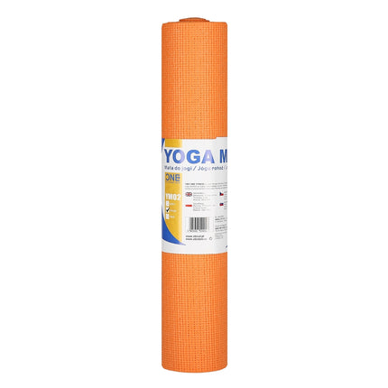 Covoraș de yoga portocaliu, anti-alunecare, 6 mm grosime