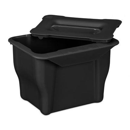 Coș de gunoi organic Bucătărie 5 l negru