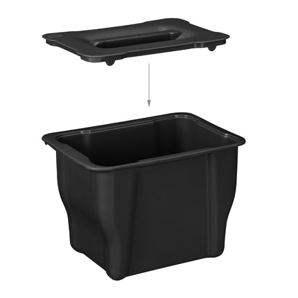 Coș de gunoi organic Bucătărie 5 l negru